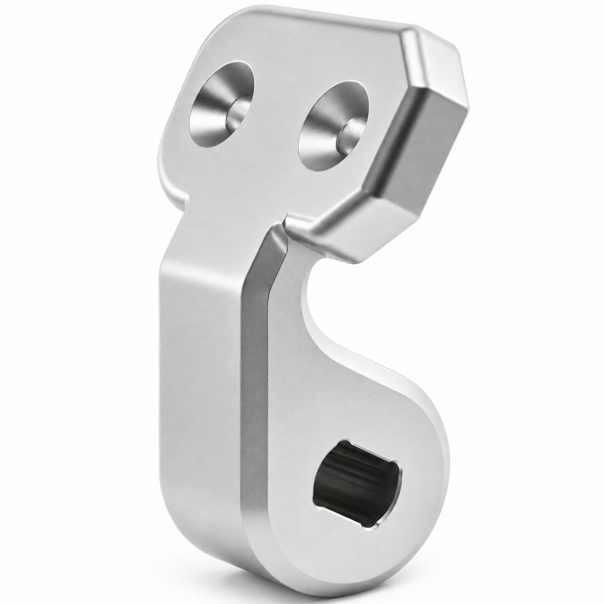 Aluminum Toilet Seat Hinges Replacement for Bemis Nextstep 2 Toilet Seat, Slow Close Hinge Bracket Silver（Left Side）
