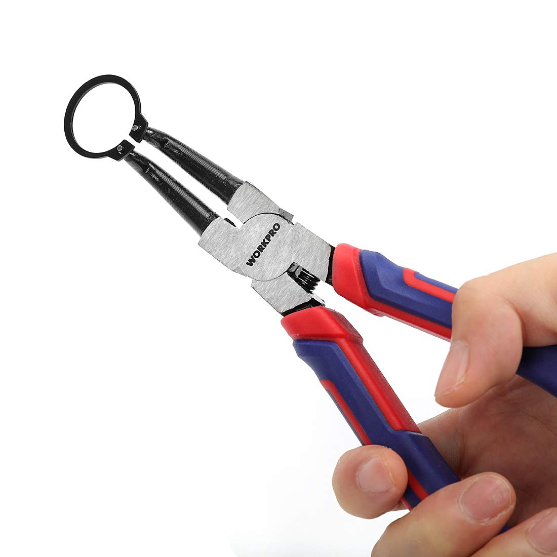 WORKPRO 4-Piece Snap Ring Pliers Set with Storage Pouch