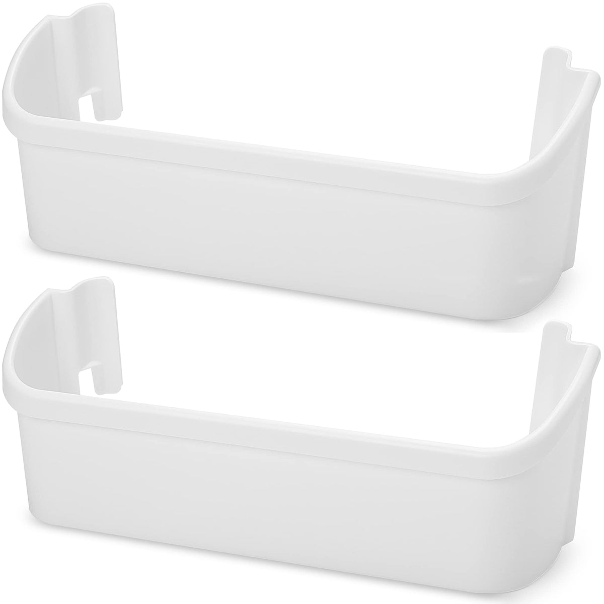 NFURUI 240323001 Refrigerator Door Shelf Bin Replacement, Compatible with Frigidaire FFHS2622MSJ FRS6LR5EB2 FGHS2644KF2 FRS6R4EW2 FFSS2614QS6A FRS6HR45KS0 FFHS2622MSYA Bottom Door Shelves, 2 Pack
