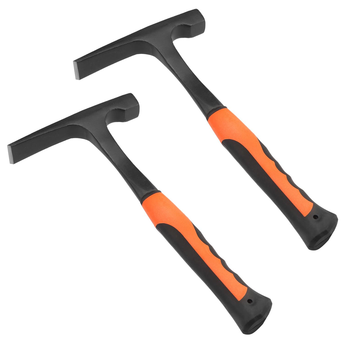 2 Pack 30 oz, brick hammer, Masonry Hammer, All Steel Geologist Hammer, Bricklayer's/Mason's Hammer for Mining, by GENHAKON
