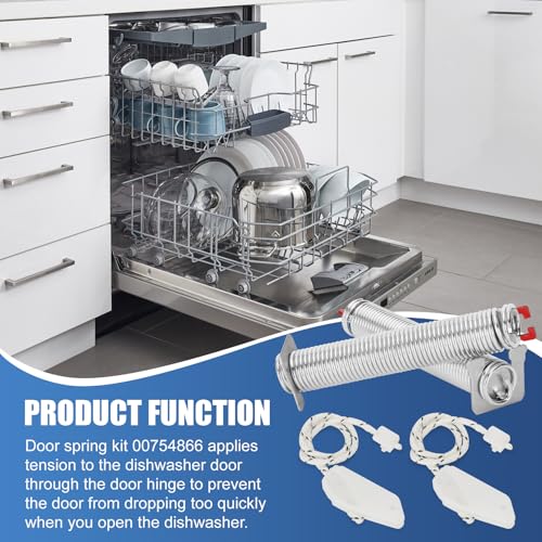 2025 Upgraded 00754866 Dishwasher Door Spring Kit 
