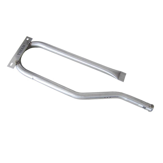 YIHAM Gas Grill Burner Replacement for Jenn-air Grill Parts 720-0336, 730-0336, 730-0339, 720-0511, 720-0512, Nexgrill BBQ Models, 15 13/16 inch Stainless Steel Curved Burner, Set of 3, KB867