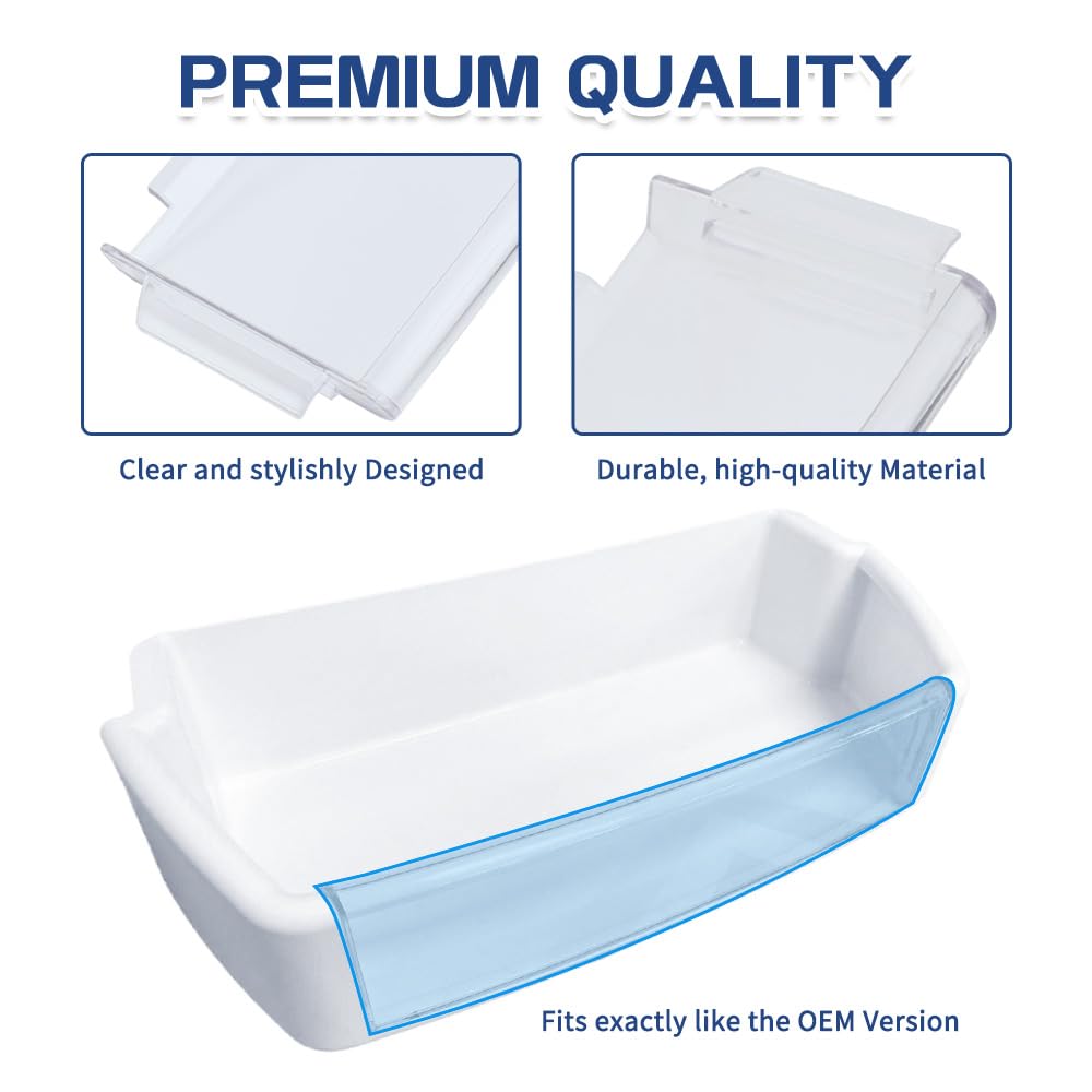 [Upgraded] WR71X10761 Fridge Shelf Trim (Clear) for GE Refrigerators, Door Shelf Insert Module Replacement Part, Replaces WR71X10289, AP4327432