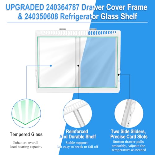 UPGRADED 240364787 Refrigerator Crisper Drawer Cov