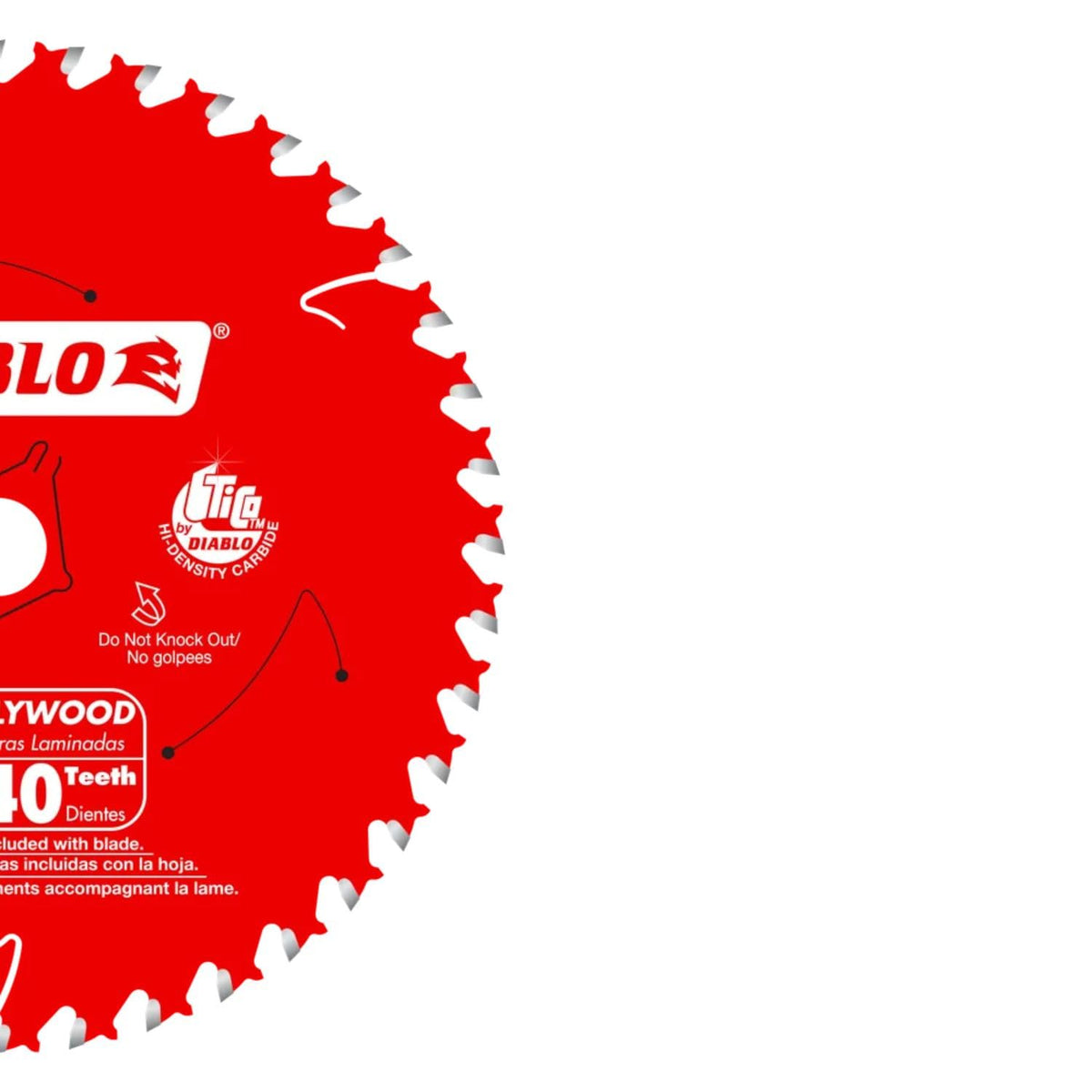 Diablo Finish Trim Saw Blade - 6-1/2" Dia, 40-Teeth, 5/8" Arbor