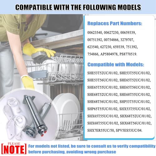 UPGRADED 00754866 Dishwasher Door Spring & Cable K