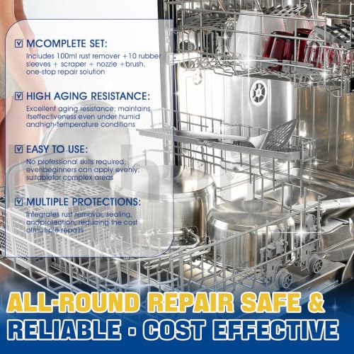 3.38 Oz Dishwasher Rack Repair Kit, High Low Tempe