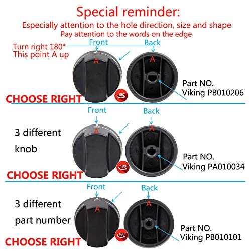 Genuine Viking PB010101 THERMOSTAT BAKE KNOB N/SBK Viking VKNPB010101