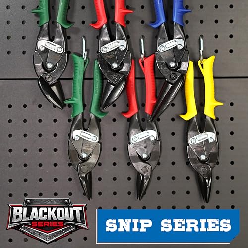 MIDWEST Blackout Aviation Snip Set, Left & Right Offset, Tin Snips