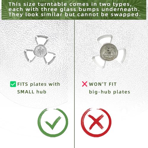Gemroom 12.75" Microwave Plate Replacement for GE Microwave Glass Plate