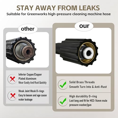 Universal Pressure Washer Hose Replacement for Greenworks Power Washe