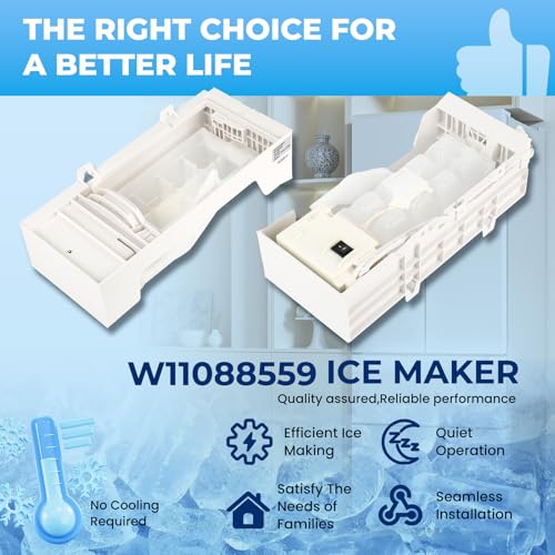 W11284458 W11088559 Refrigerator Ice Maker Replace