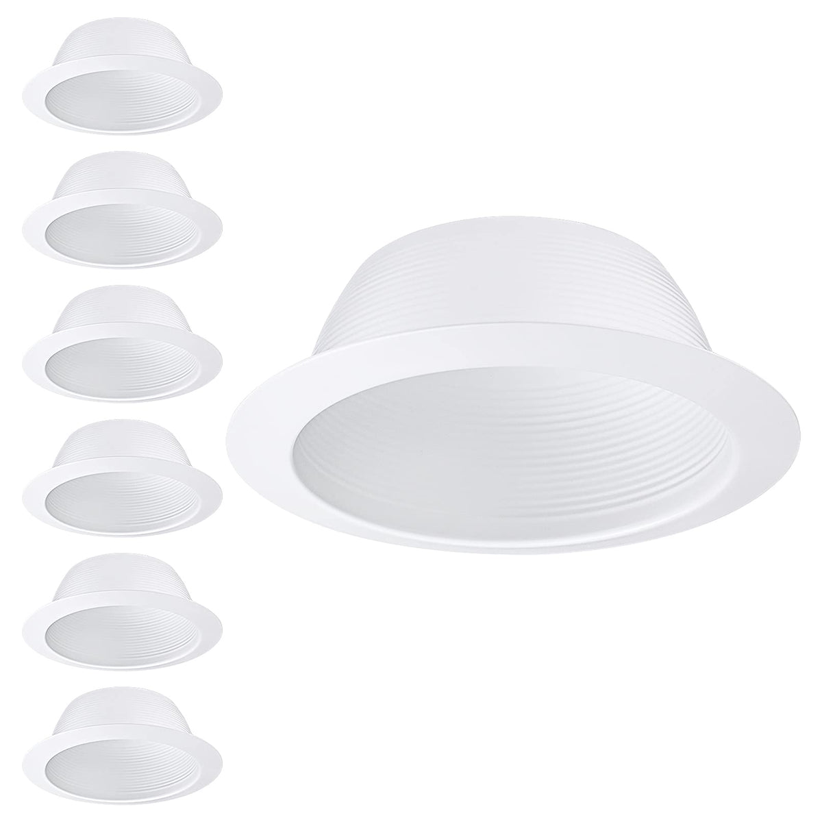 TORCHSTAR 6-Pack 6 Inch Integrated Can Light Trim