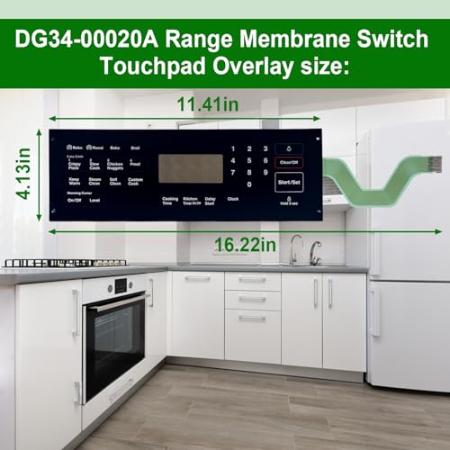 DG34-00020A Range Membrane Switch Touchpad Overlay
