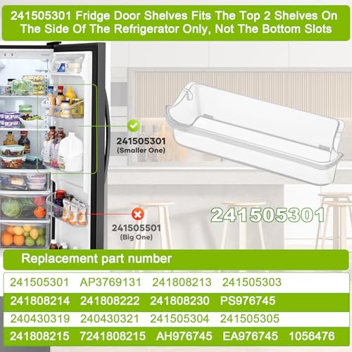 UPGRADED 241505301 Refrigerator Door Shelf Bin Com