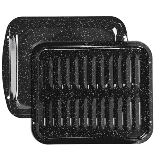 VANKUTL Broiler Pan for Oven – 16.75"×13" Non-Stic