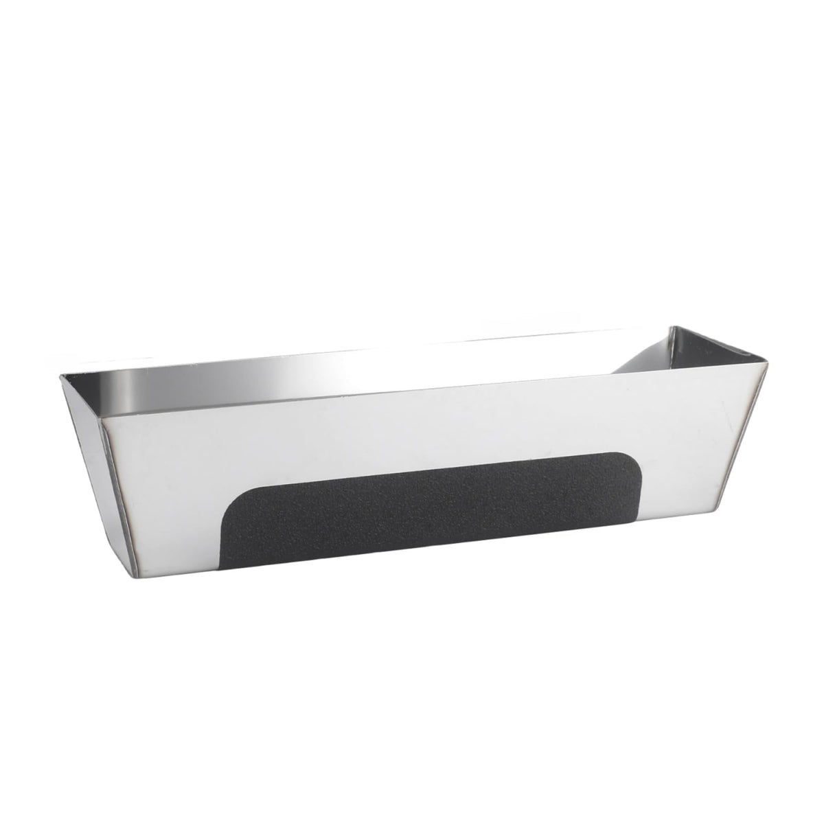 12" Stainless Steel Mud Pan,Anti-slip Base,Sheared Sides to Clean Knives, Hold Joint Compound, Drywall and Plaster