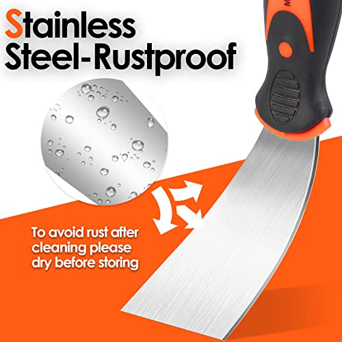 Matework Drywall Knife Set, 10Pcs Drywall Tools with 14” Mud Pan