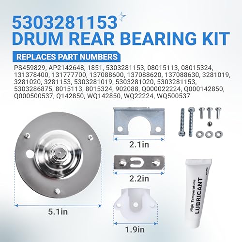 [Upgraded] BlueStars 5303281153 & 134503600 Dryer 