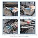 NEIKO 02105A (4) Long Nose Plier 11” Long Reach, Straight, Angle, Curved Pliers, 45 & 90 Degree, bent Head Needle Nose Pliers Set for Mechanics, Long Handle Pliers