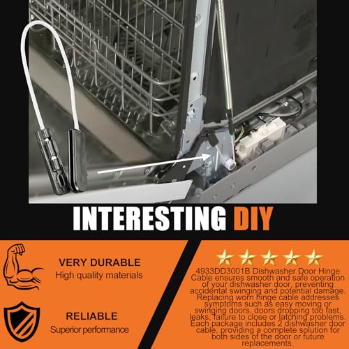 4933DD3001B Dishwasher Door Hinge Cable Assembly f