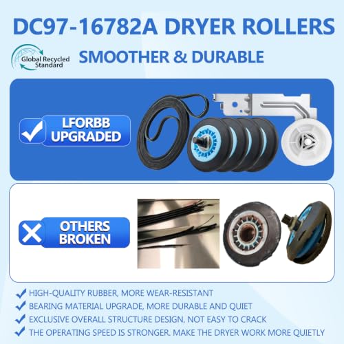【Upgraded】Dryer Roller Replacement Part for Samsun
