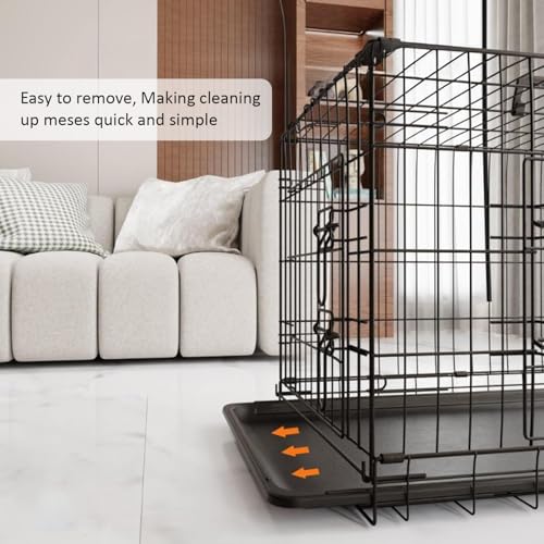 Holywarm Replacement Tray for Dog Crate Pans Large 48 Inch Plastic Bottom Pan for Pet Kennel Crate Liner Trays (48 inch)