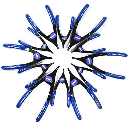 PESIKO 12-Piece Internal External Convertible Snap Ring Pliers Set