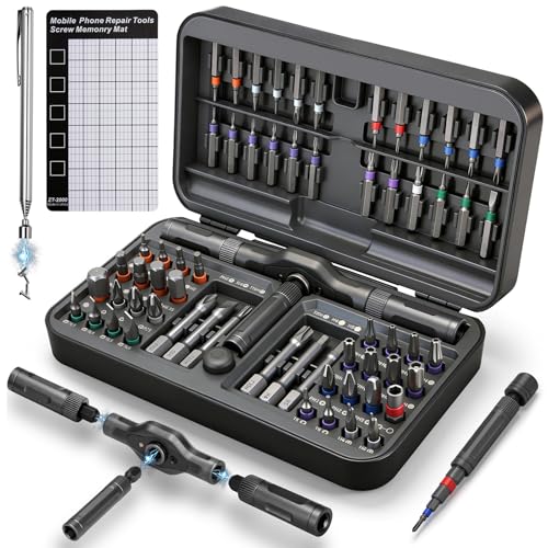 KELIN 68 IN 1 Magnetic Ratchet Screwdriver Set with Detachable T Handle