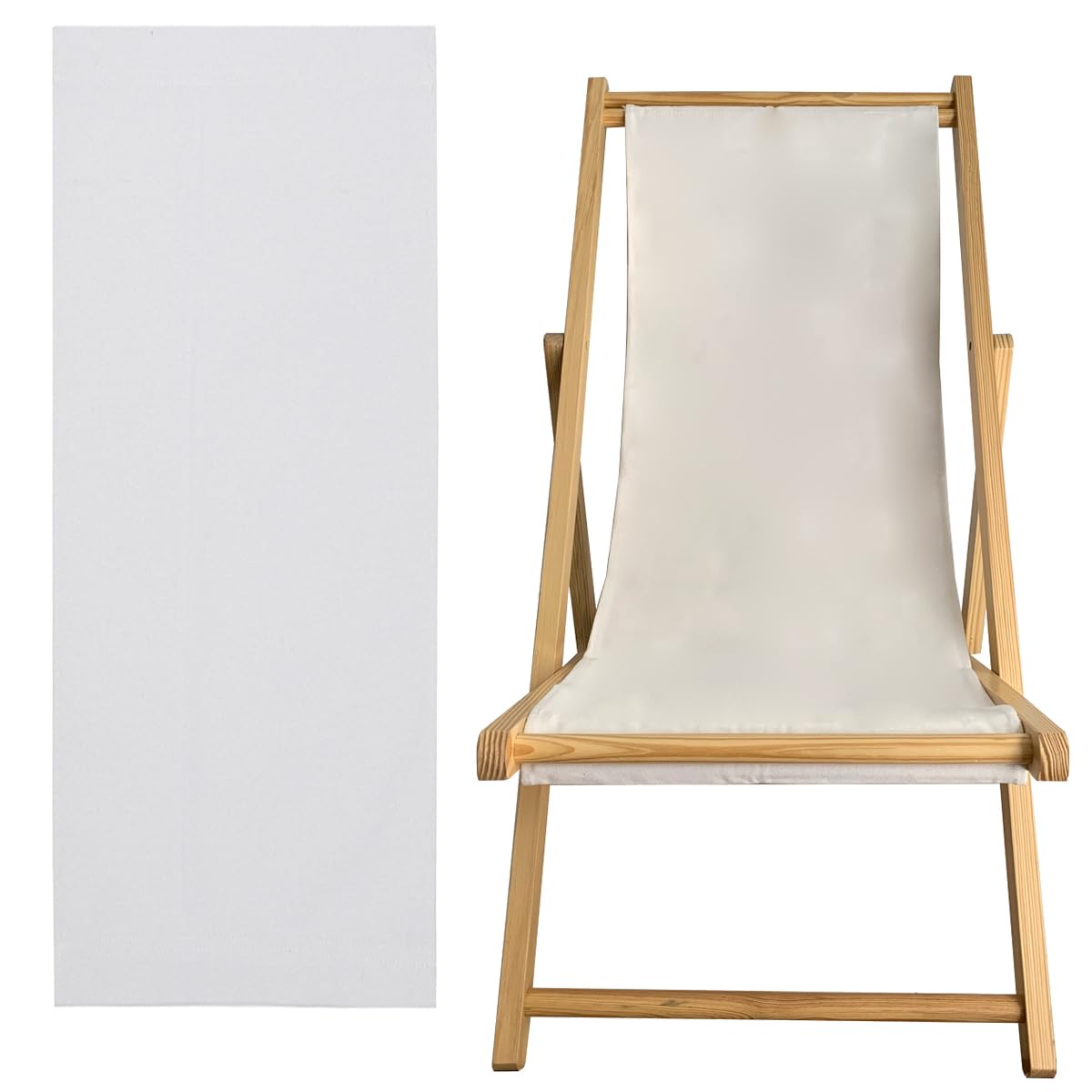 TBACW Patio Lounge Chair Replacement Canvas - Only Canvas