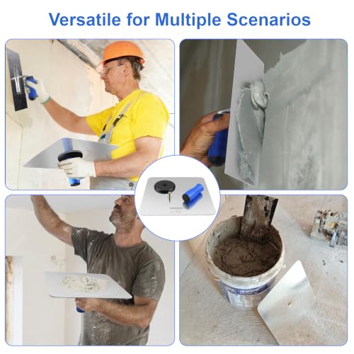 Konvixon 2PCS Drywall Hawk and Trowel Set, Stucco Tools for Plaster Mortar