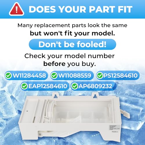 W11284458 W11088559 Refrigerator Ice Maker Replace