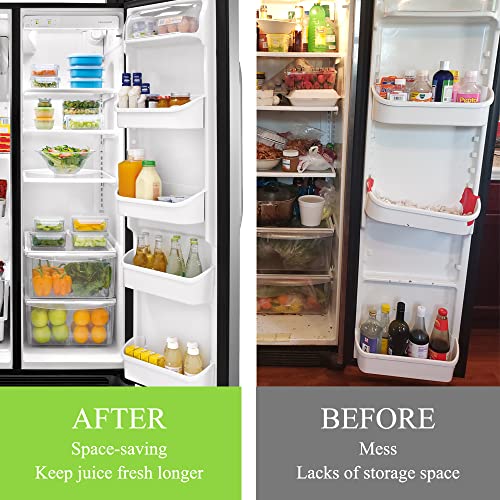 NFURUI 240323001 Refrigerator Door Shelf Bin Replacement, Compatible with Frigidaire FFHS2622MSJ FRS6LR5EB2 FGHS2644KF2 FRS6R4EW2 FFSS2614QS6A FRS6HR45KS0 FFHS2622MSYA Bottom Door Shelves, 2 Pack