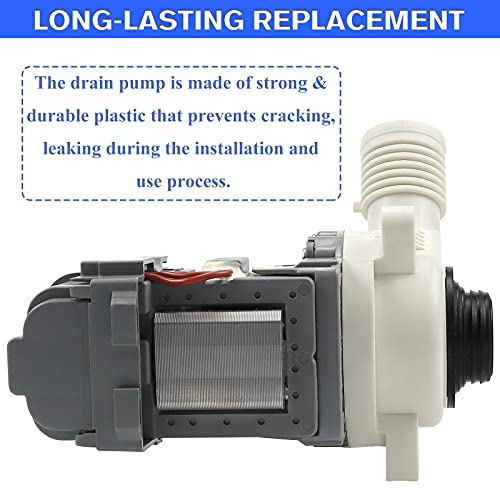 W10276397 Washer Drain Pump for Whirlpool Kenmore Mayt-ag Washing Machine-Replaces WPW10276397VP B40-3A 1874334 AP6018417 LP397（10 Years WARRANTY）