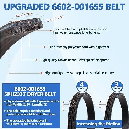 【Upgraded】Dryer Roller Replacement Part for Samsun