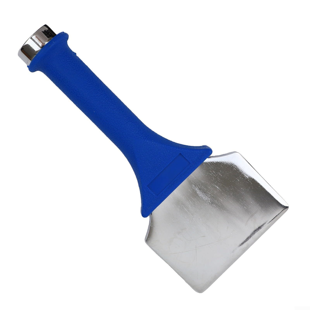 Shophubio for professional Carpet Fitting Bolster Chisel for Stair Installation, Tack Strip Tool with Non Slip Shock Absorbing Handle, Chrome