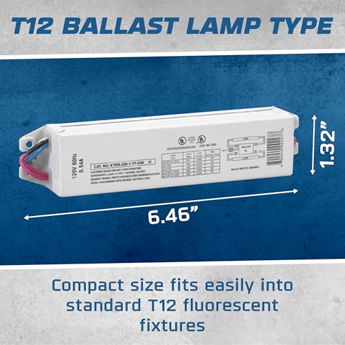 OHLECTRIC Replacement for Keystone KTEB-220-1-TP-EMI/C 2-Lamp T12