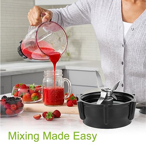 Ice Blade & ABS Base with 2 O-Ring Gaskets, Compatible with Oster Blender