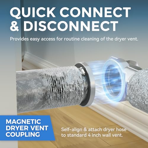 JEEVONY Magnetic Dryer Vent Coupling DV90 Airtight