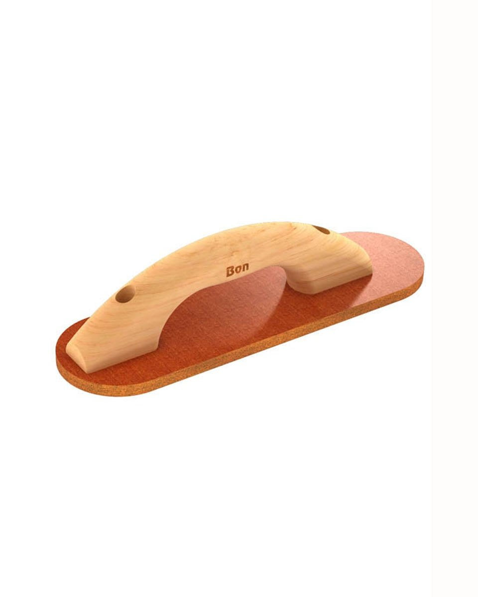 Bon 22-222 Resin Float 12" x 3 1/2" Round End Concrete Float Laminated Canvas Resin Wood Handle
