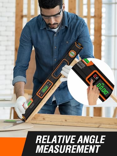 Mecurate 24-Inch Digital Level & Angle Finder, Magnetic, ±0.1°