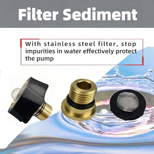 XILEWHZF 7112362 Water Inlet Fitting for Simpson Pressure Washer Pump Parts Compatible, Fits Multiple Pressure Washer Connectors (Copper, 1pc)