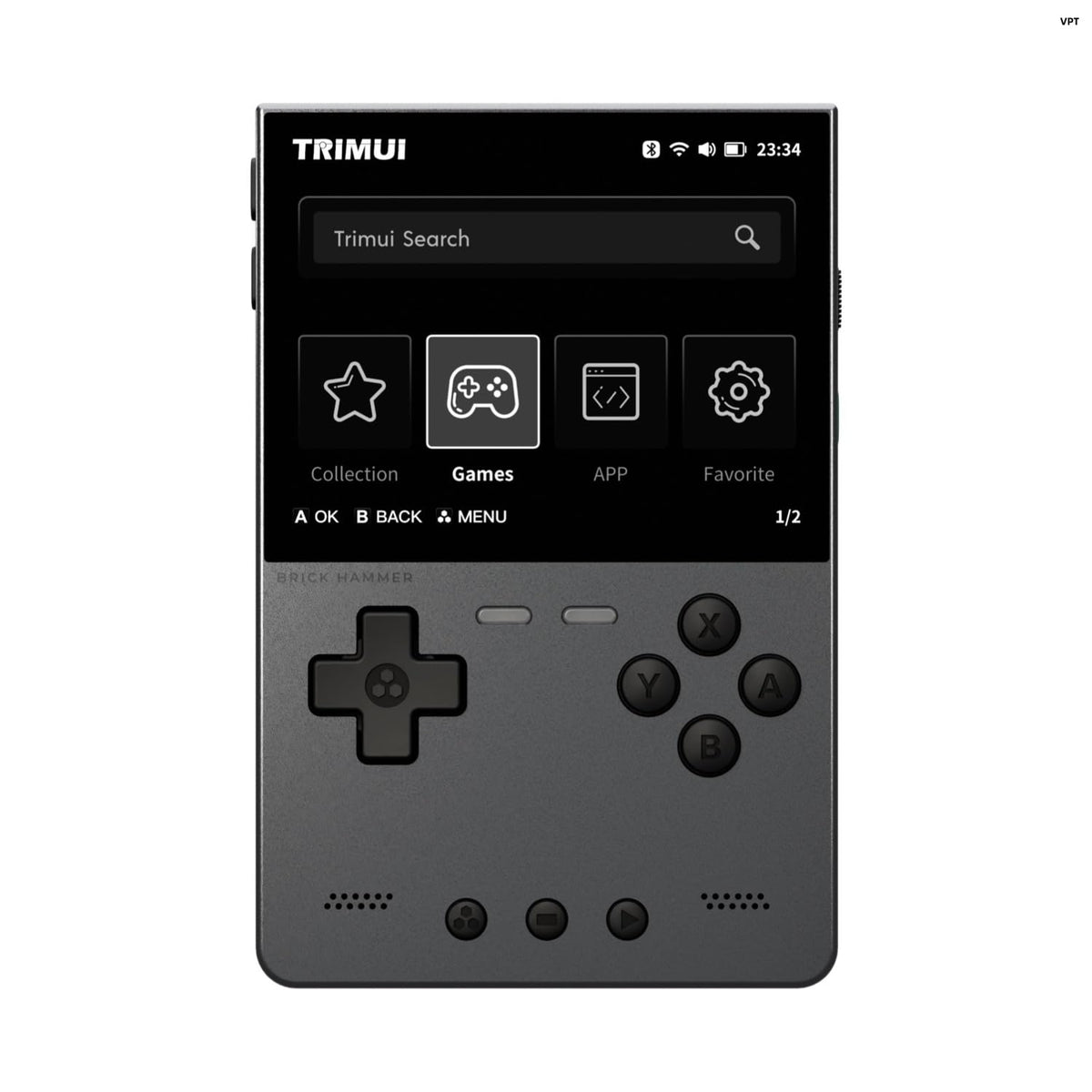 TRIMUI Brick Hammer Handheld Game Console, Grey 64G