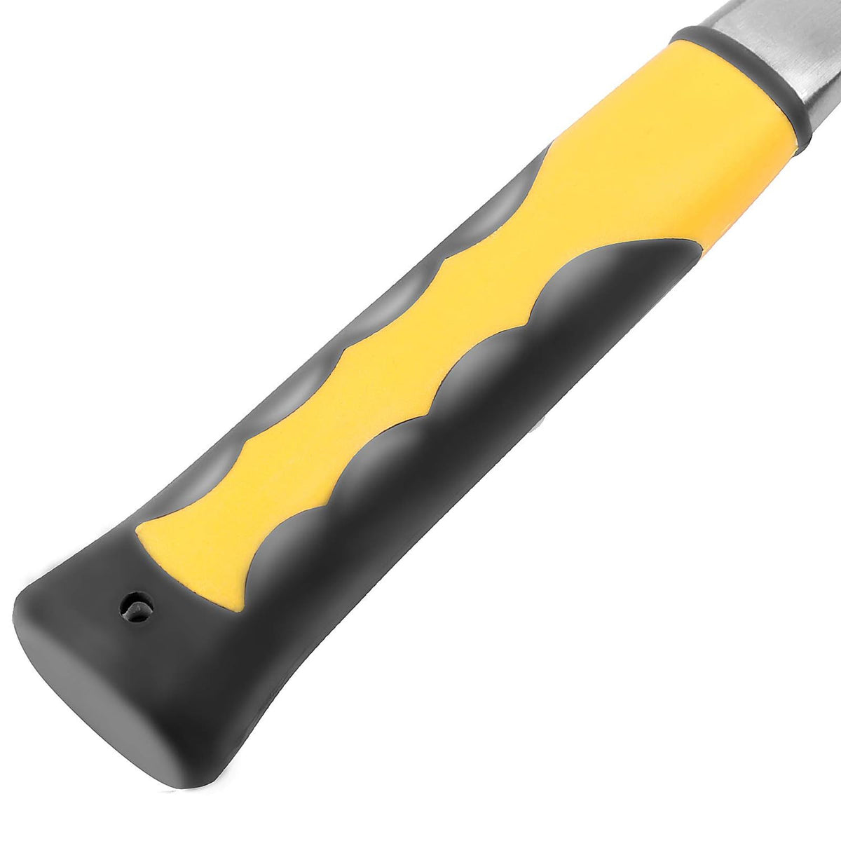 KEILEOHO 2 Pack 32 oz Forged Brick Hammer, Geologist Flat head Rock Pick Hammer, All Steel Geologist Hammers, Bricklayer's/Mason's Hammers with Non-Slip Shock Absorbing Grip for Mining