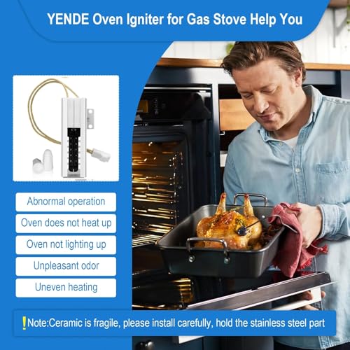 W11208965 Gas Range Oven Igniter, For Whirlpool Oven Igniter, For Amana Oven Igniter for Gas Stove, Repalce W11590294 W11176454 W10914411 4977065 AP7193166 PS16744629 EAP16744629 Etc.