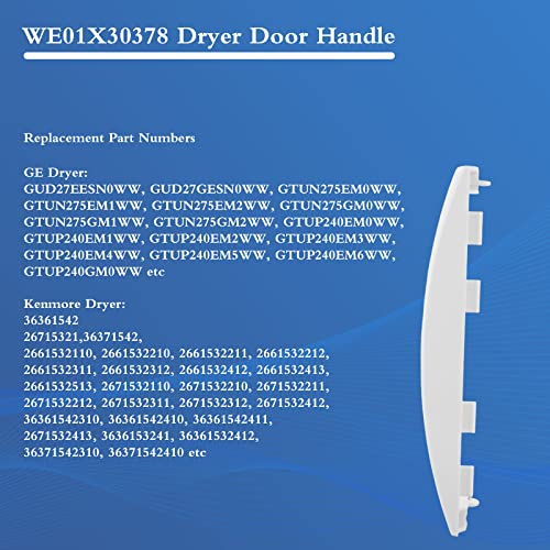 WE01X30378 PS12743305 Dryer Door Handle for GE GUD