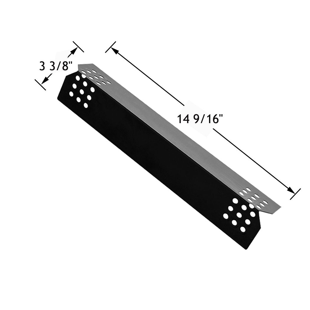 YIHAM 14 9/16 Inch Heat Plate for Grill Master 720-0697 Nexgrill 720-0830H 720-0783E 720-0783EH 720-0882A 720-0925P BHG 730-0783W Replacement Parts Heat Shield Tent Flame Tamer Set of 4 KP708