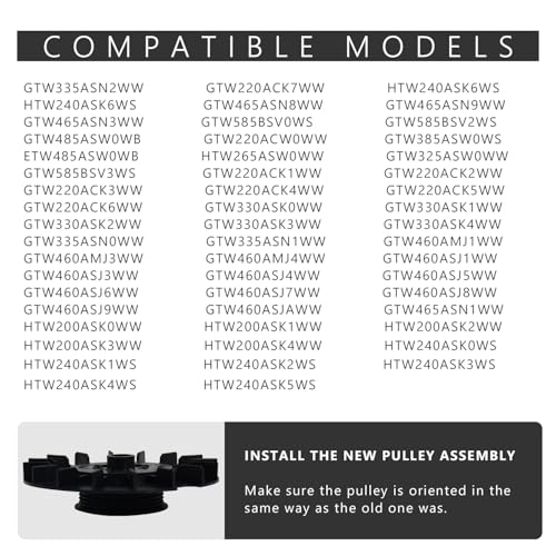 WH03X32218 WH49X25378 Washer 1/3 Hp Motor Pulley &
