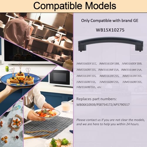 Upgrade Black WB15X10275 Microwave Oven Door Handl