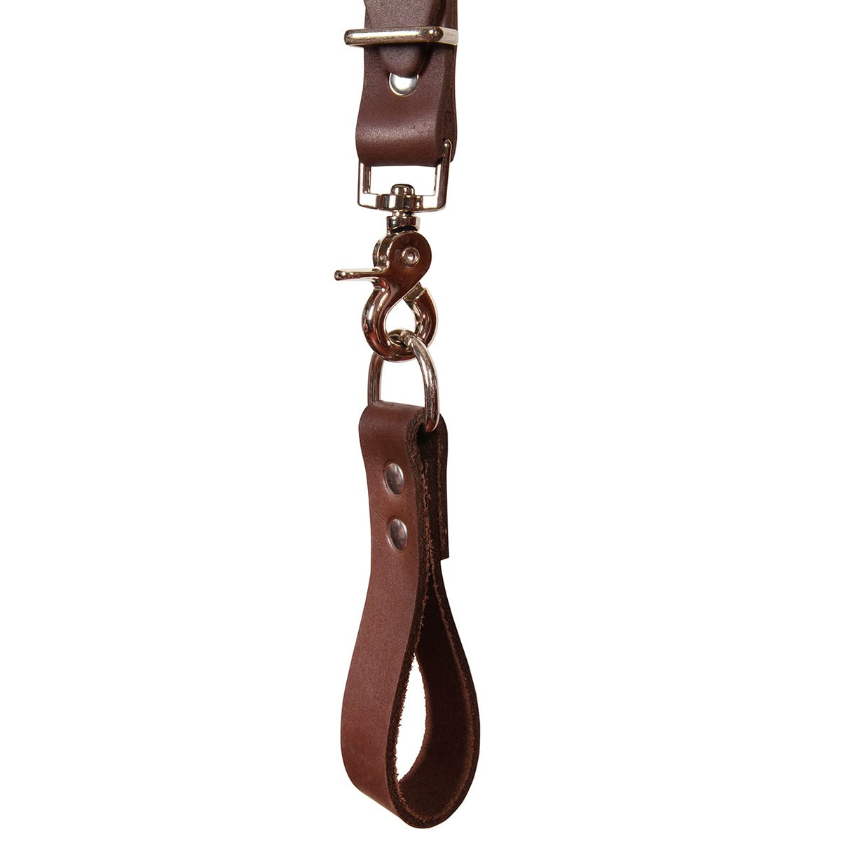 STAMESKY Leather Stronghold Suspension System, Tool Belt Suspenders, Tool Belt Shoulder Strap, Fully Adjustable Padded Leather Tool Belt Suspenders, Padded Tool Belt, Leather Suspenders for Work